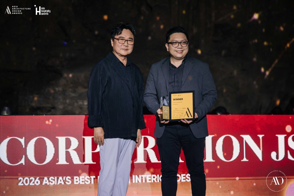 BOHO representatives receiving awards at the Asia Architecture Design Awards 2026 ceremony in Quang Ninh