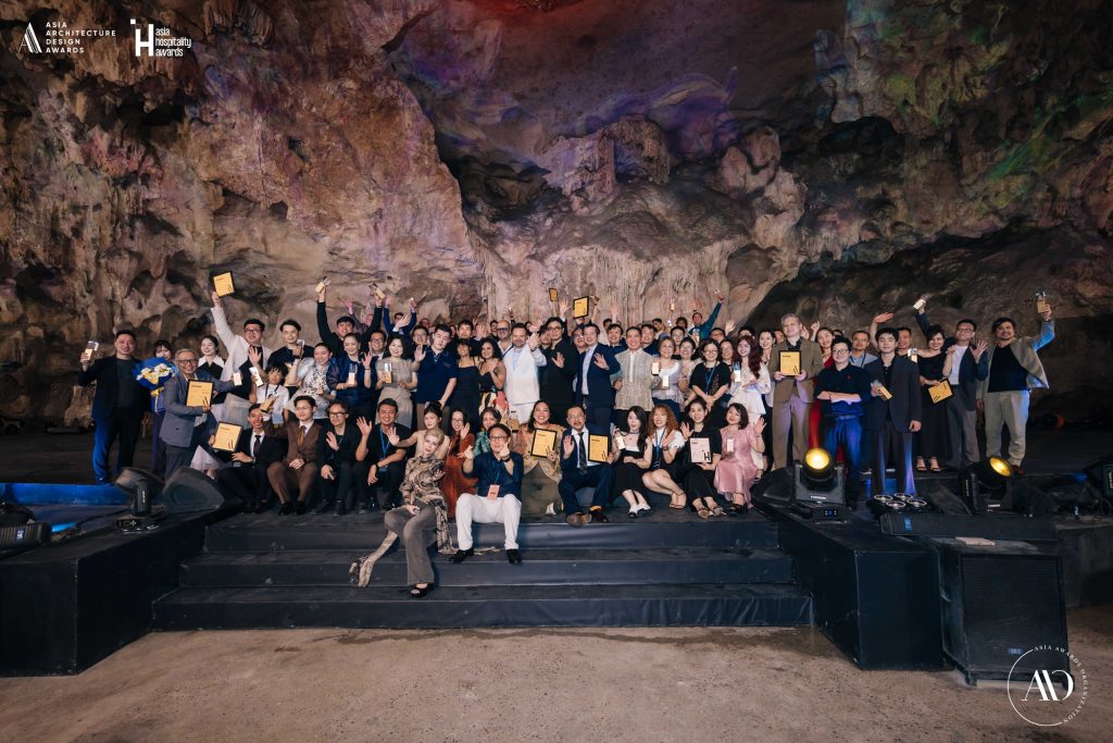 Asia Architecture Design Awards 2026 ceremony held at Ngoc Rong Cave in Quang Ninh