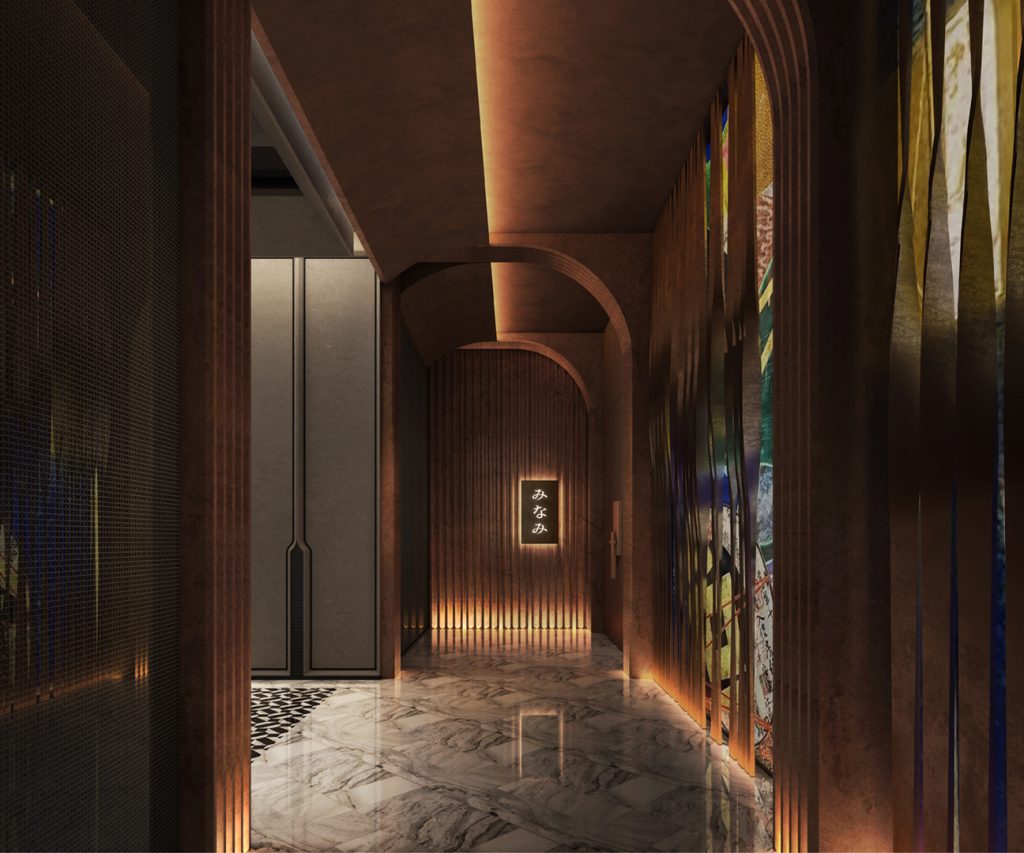 Khu vực entrance của JW Marriott Hotel & Suites Saigon